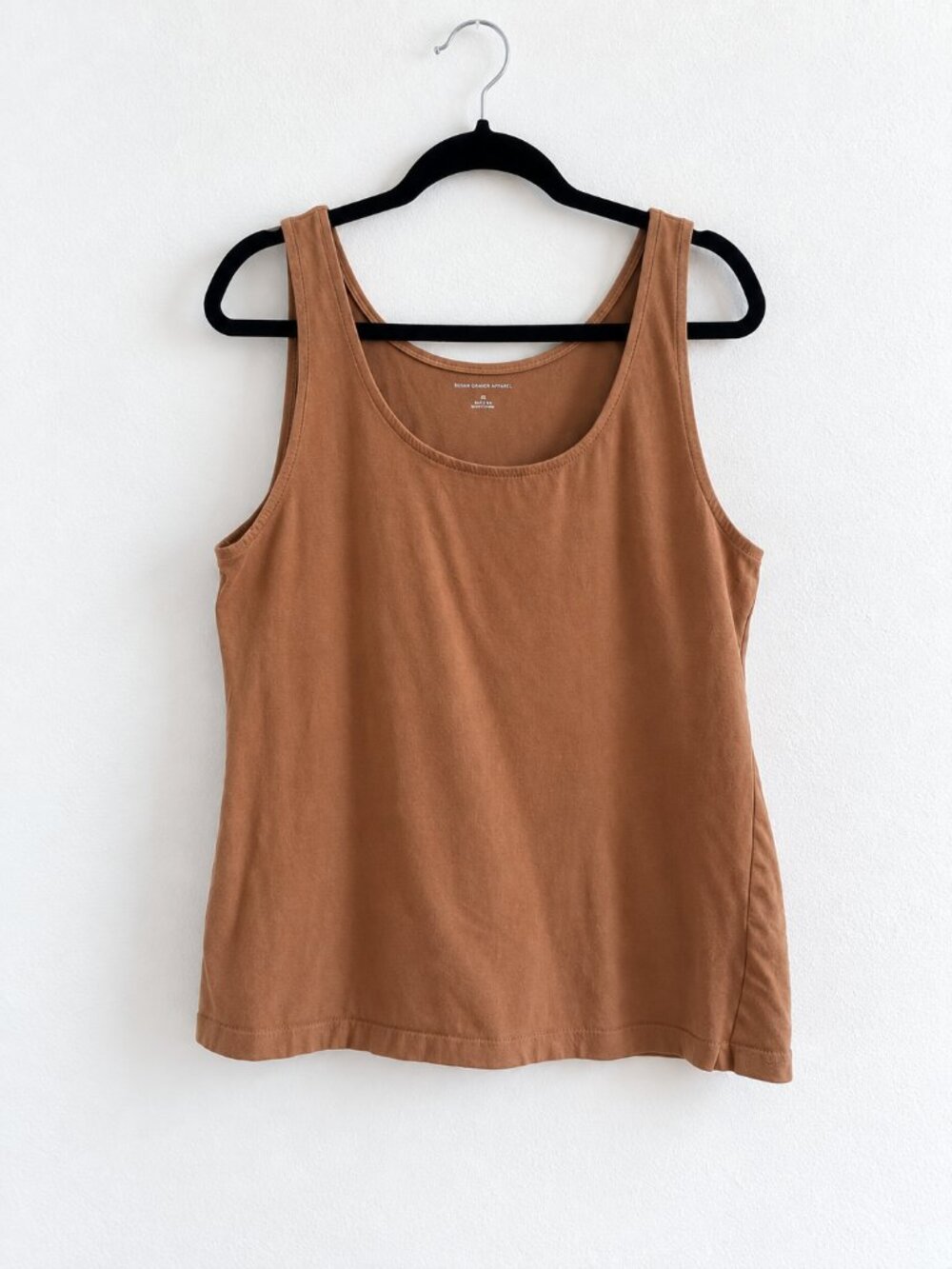 Saks Fifth Avenue Brown Mustard Tank Top, Size Large